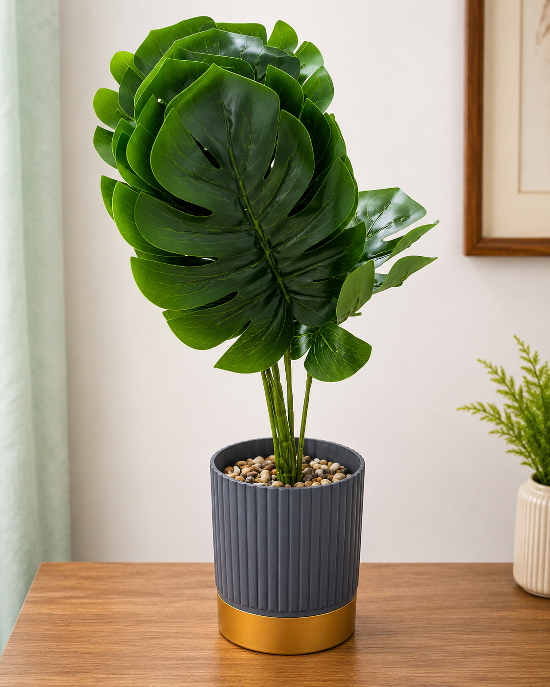 Artifical Monstera Plant with Designer Pot