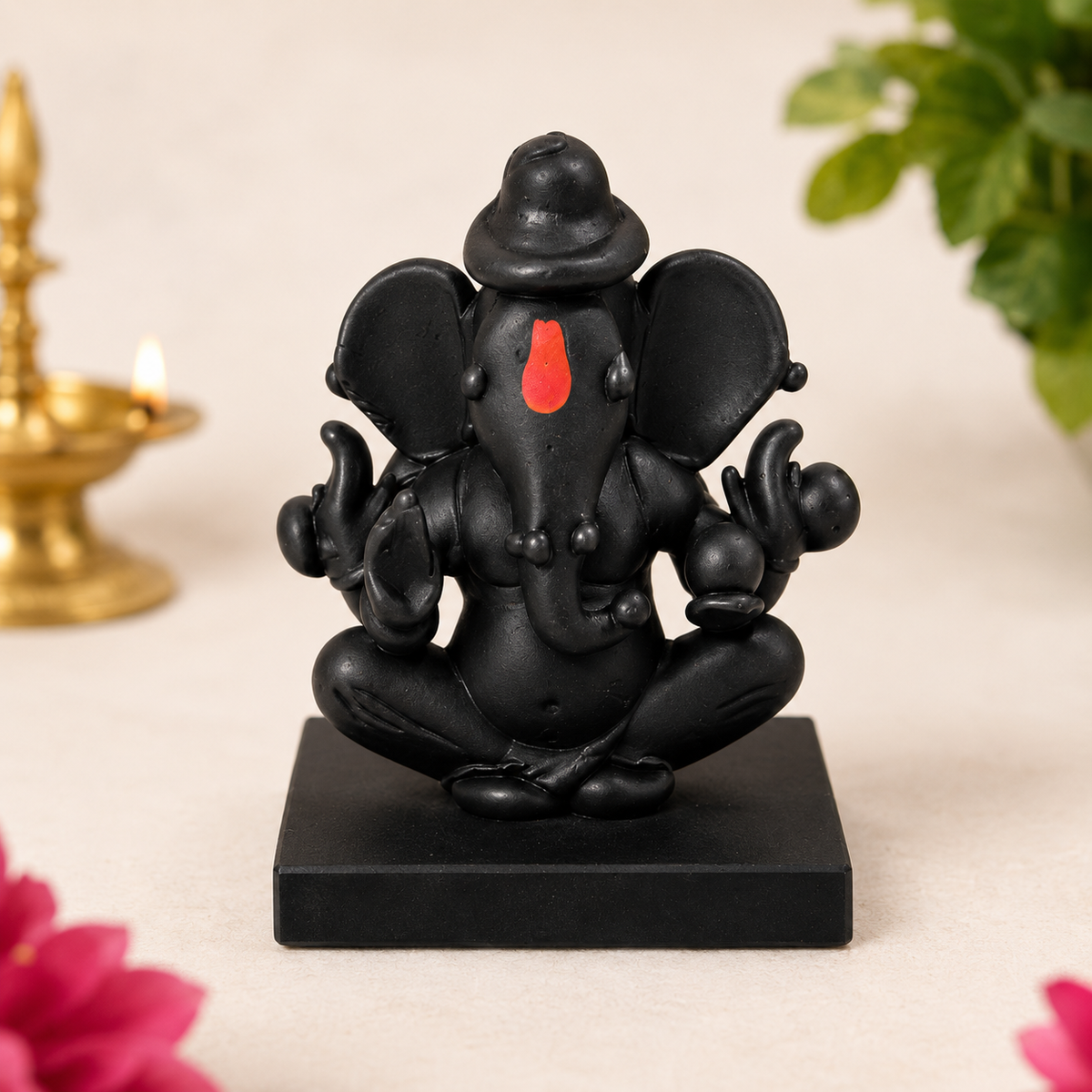 Black Ganesha Idol