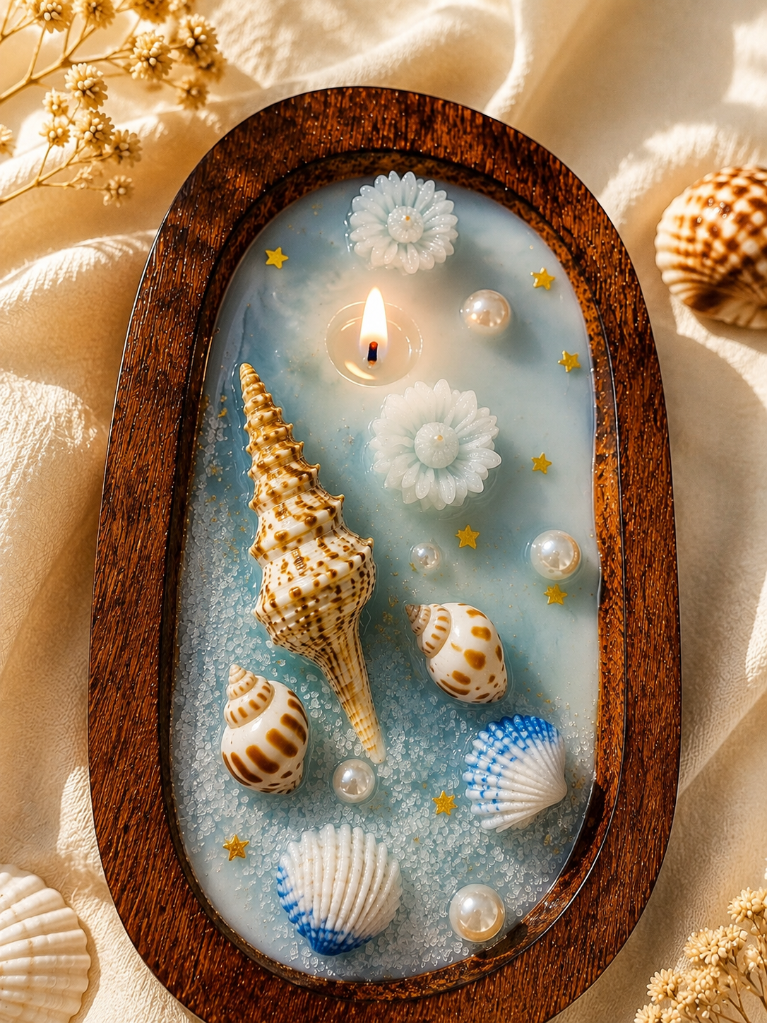 Boat Shaped Ocean Candle