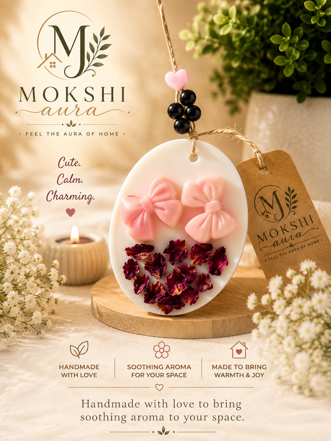 Handcrafted Floral Wax Sachet