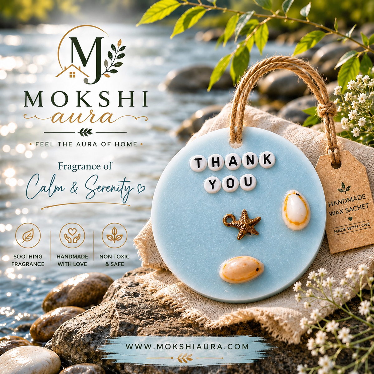 Handcrafted Ocean-Inspired Wax Sachet