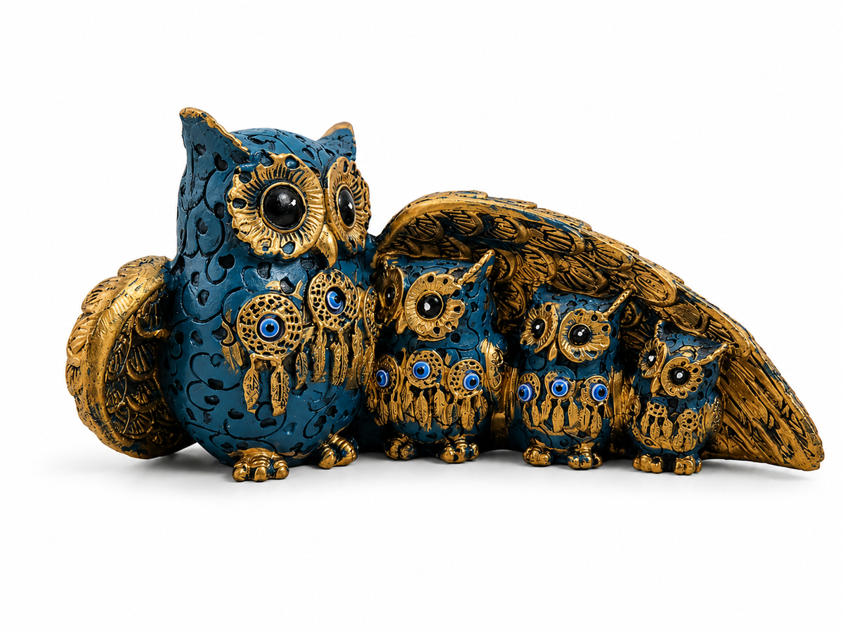 Owl Family Figurine