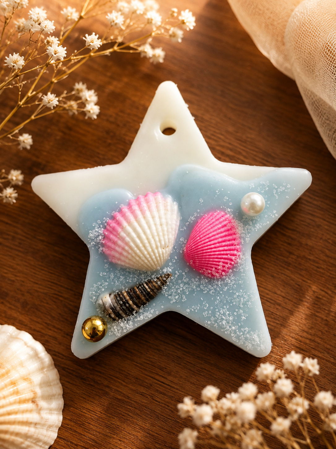 Starfish Seashell Wax Sachet