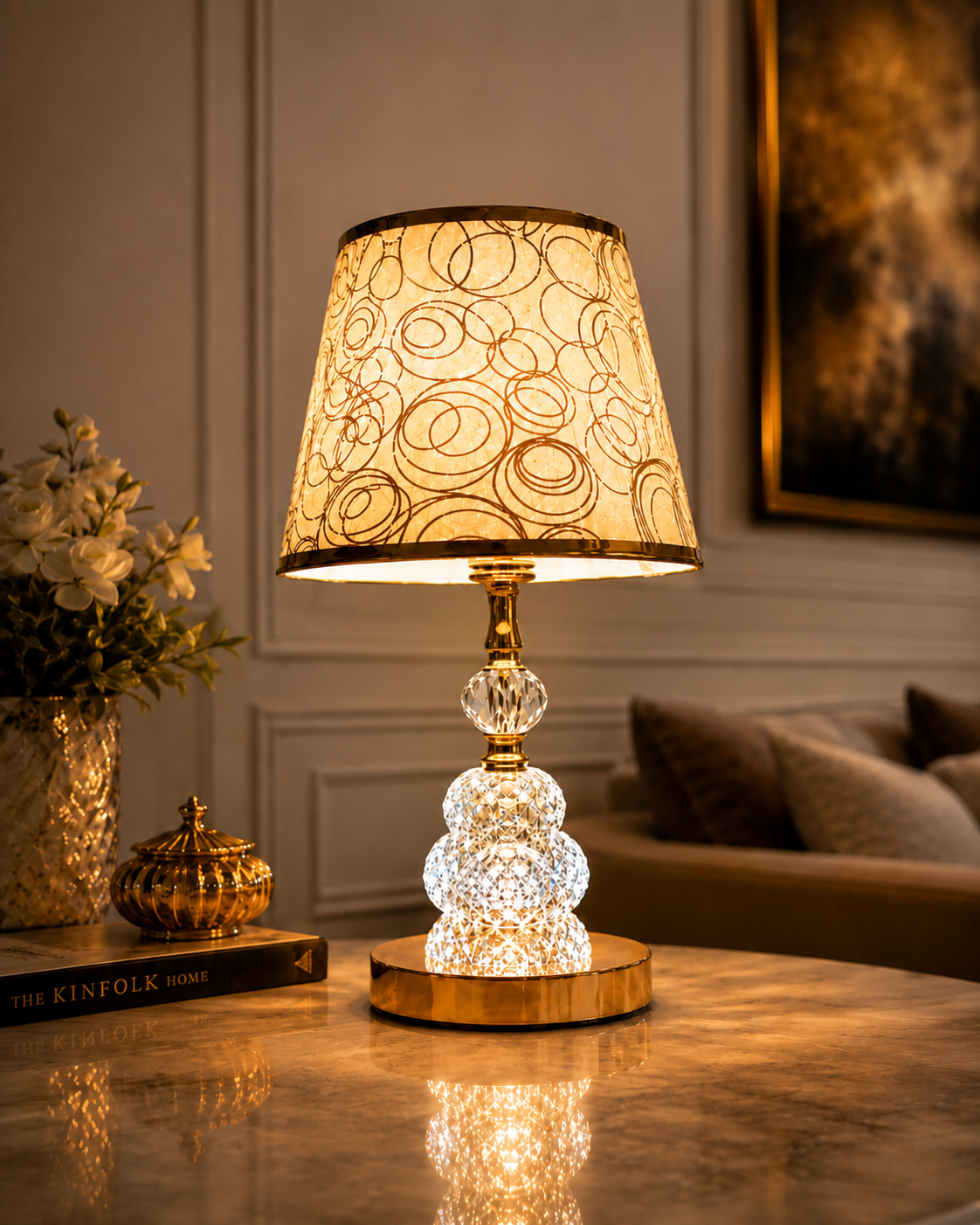 Crystal Glow Table Lamp