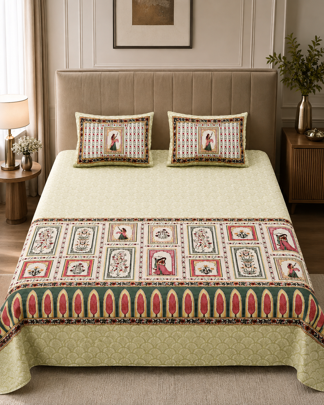 Hertiage Floral Bedsheet Set