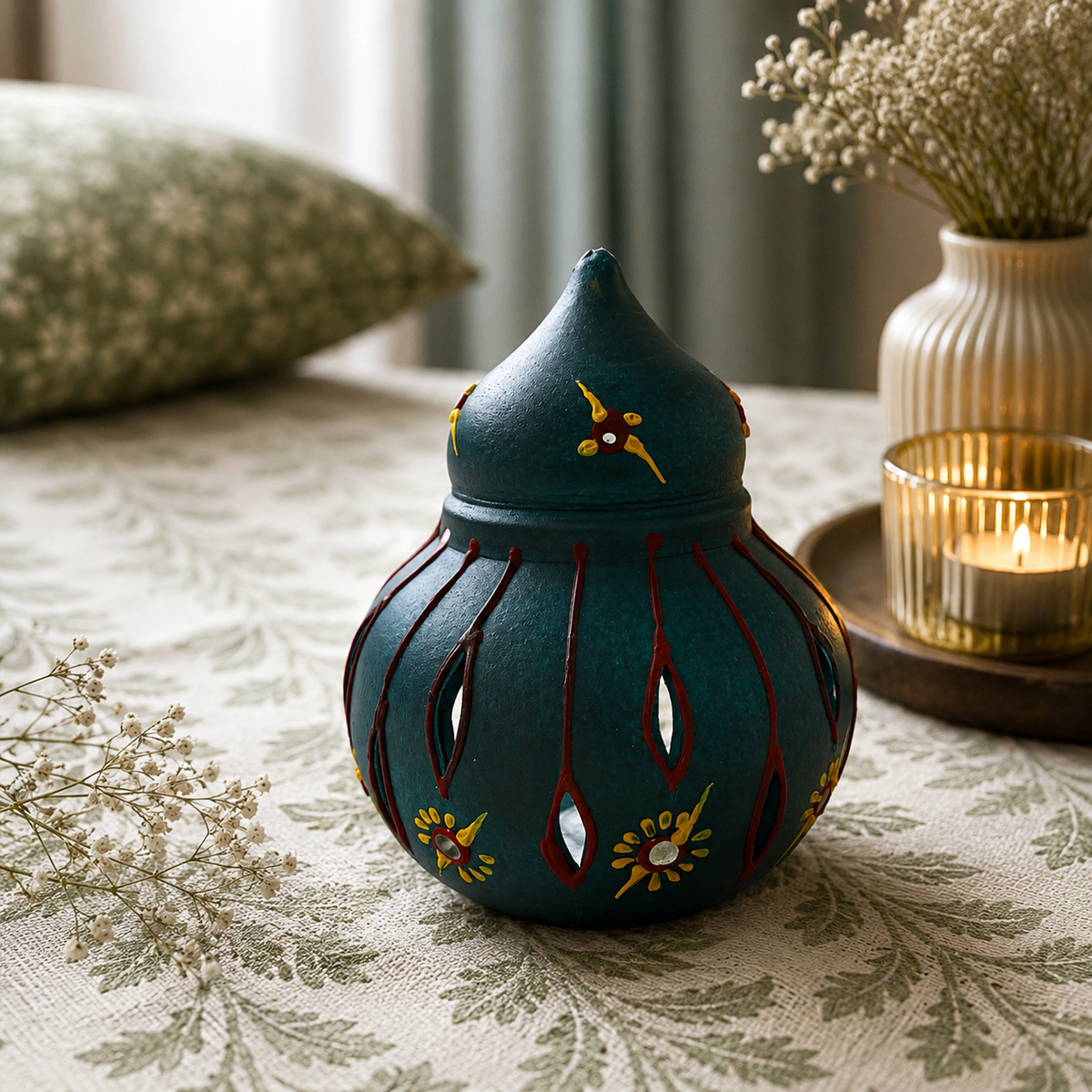 Decorative Teal Pot