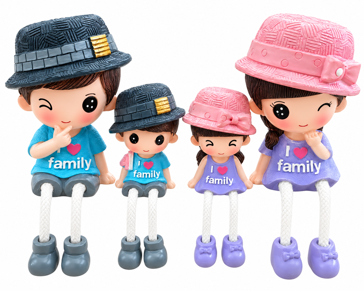 Family Figurine Set-Cute 4 Home Décor