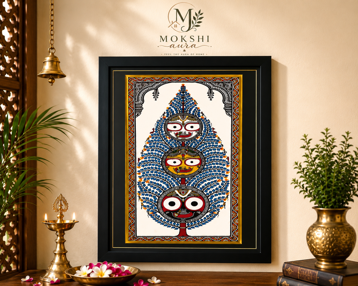 Framed Jagannath Pattachitra Art