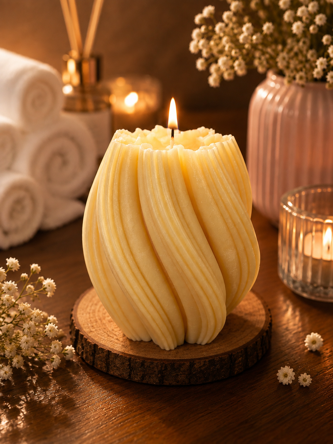 Spiral Twist Candle