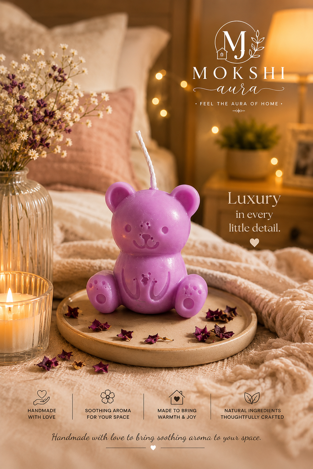 Teddy Bear Candle